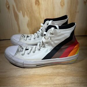 Converse Rainbow Pride Diversity High-Top Sneakers Women’s Size 8.5